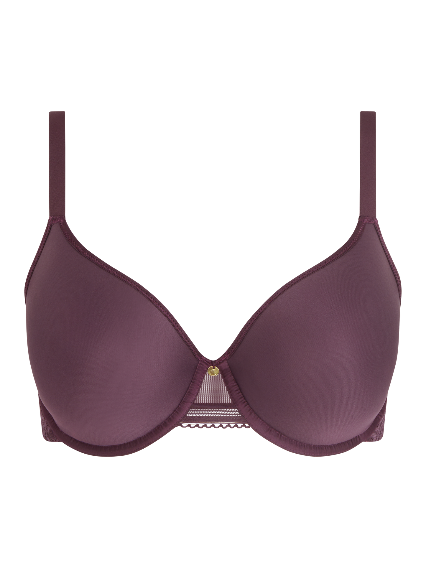 C Jolie Memory Form T-Shirt Bra In Aubergine - Chantelle