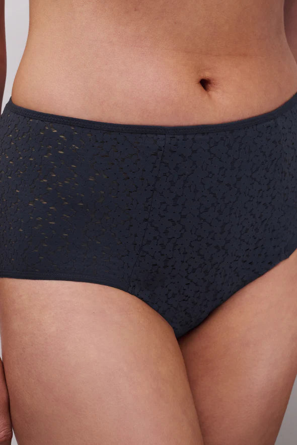Norah High Waist Brief In Marine Blue - Chantelle