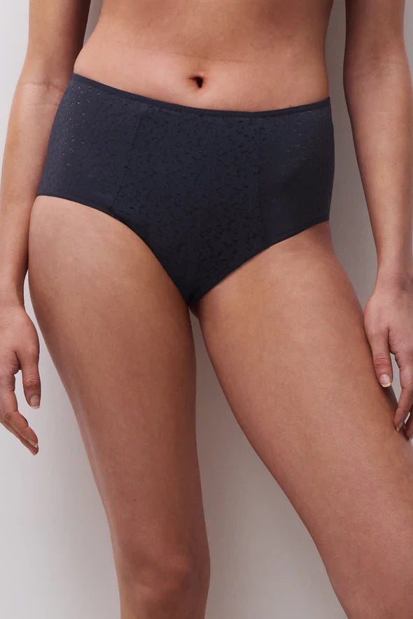 Norah High Waist Brief In Marine Blue - Chantelle