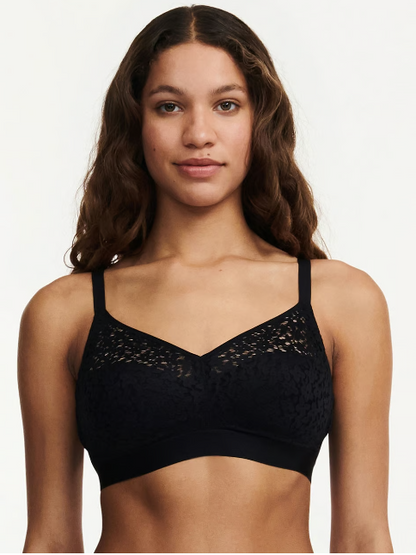 Norah Comfort Lace Wireless Bra In Black - Chantelle