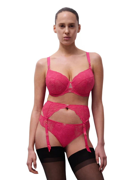 Muse Garter Belt In Lipstick - Chantelle