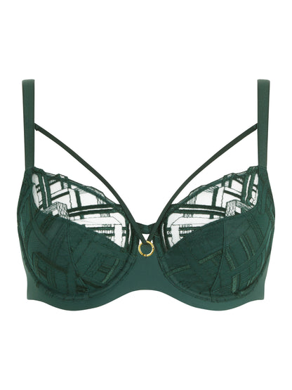 Graphic Support Full Coverage Bra In Empire Green - Chantelle