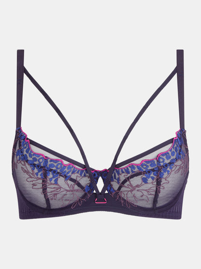 Spice Underwired Bra In Midnight Blue - Chantelle Pulp