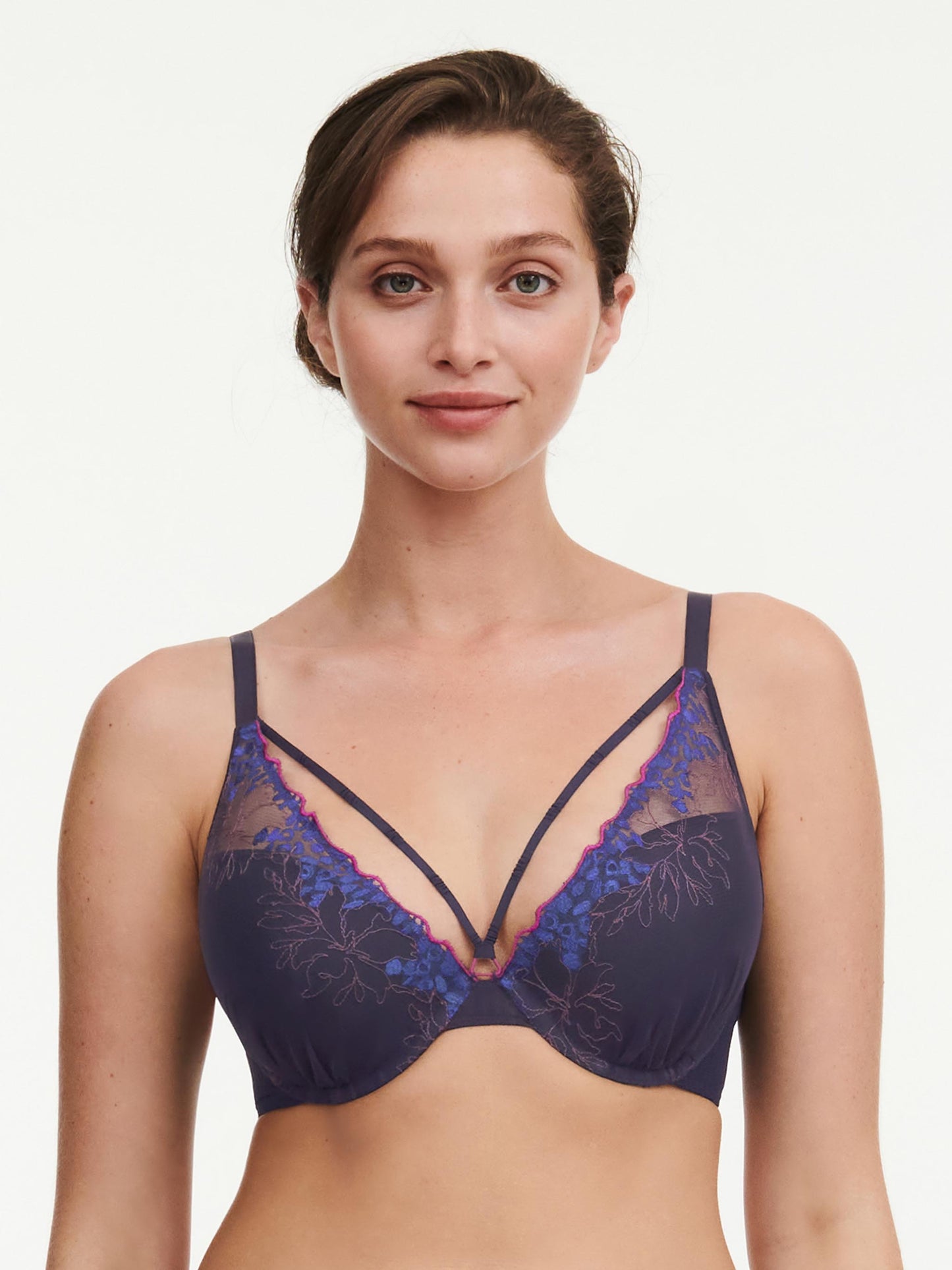 Spice Push Up Bra In Midnight Blue - Chantelle Pulp