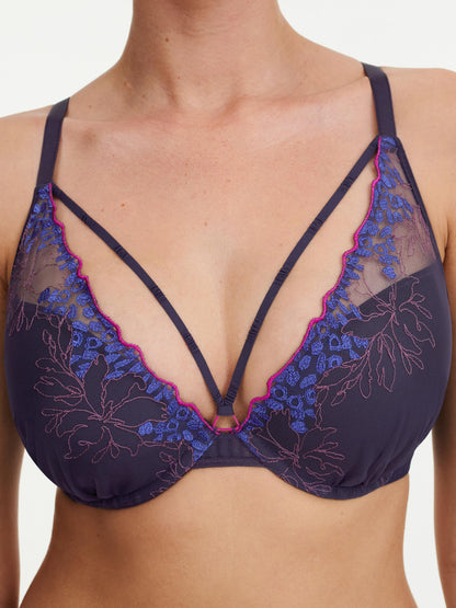 Spice Push Up Bra In Midnight Blue - Chantelle Pulp