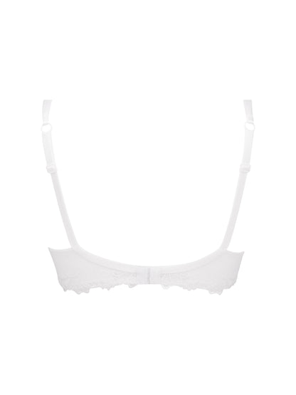 Dressing Floral D+ Demi Cup Bra In Blanc - Lise Charmel