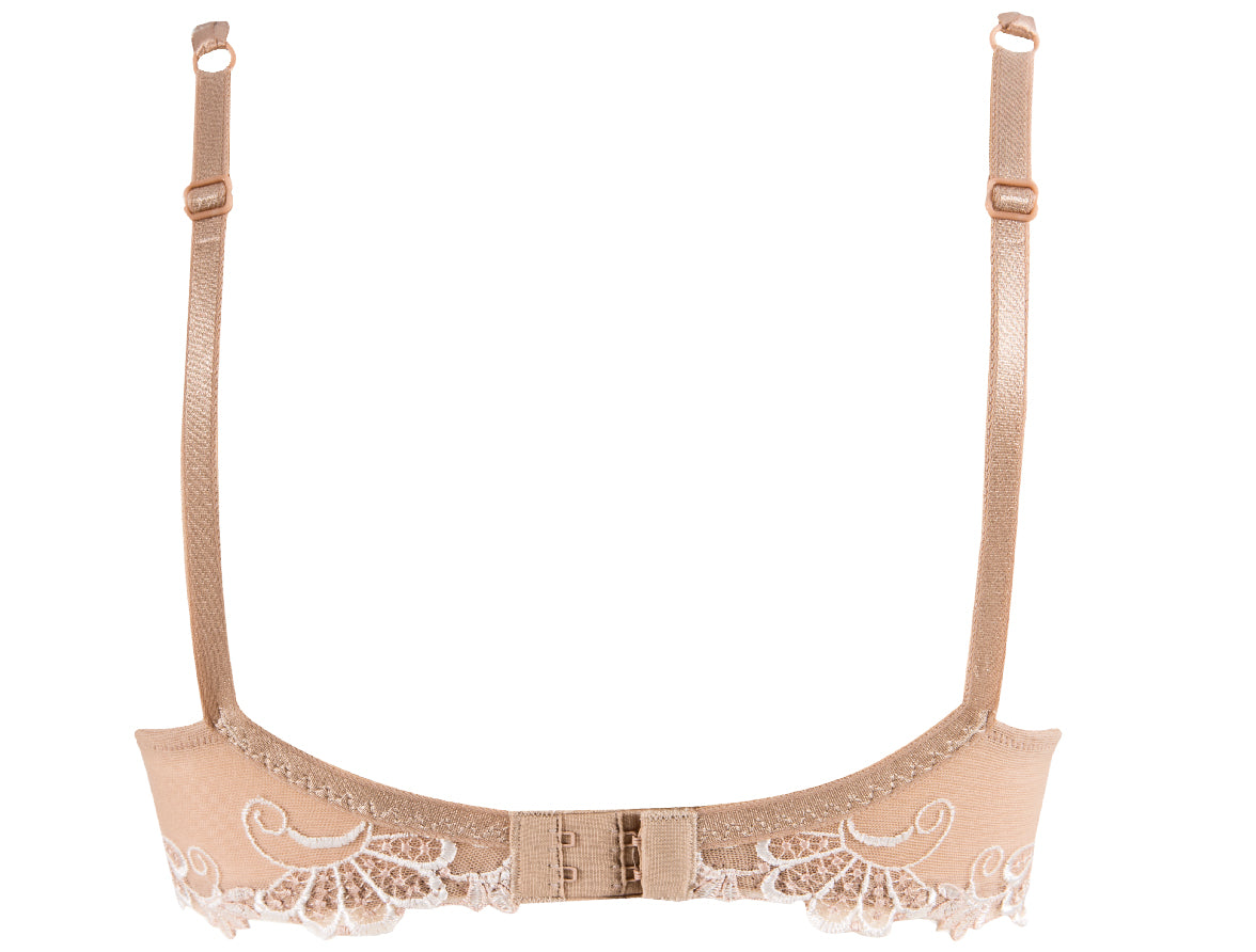 Dressing Floral D+ Demi Cup Bra In Ambre Nacre - Lise Charmel