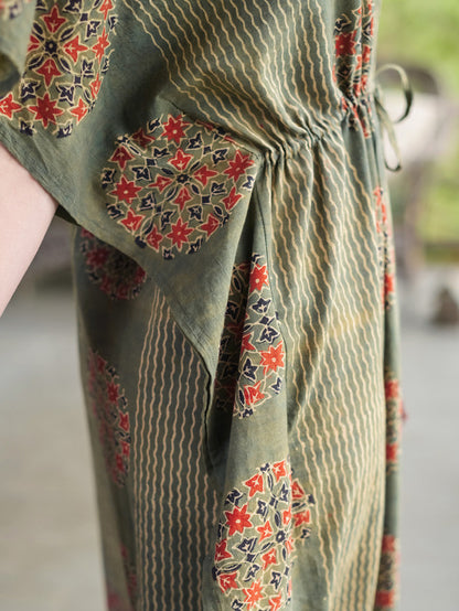 Eternal Flower Caftan In Indigo - April Cornell