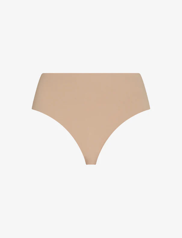 Classic Mid-Rise Thong In Beige - Commando