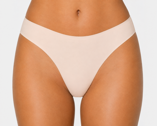 Breathe High Cut Thong In Marshmallow - Hanky Panky