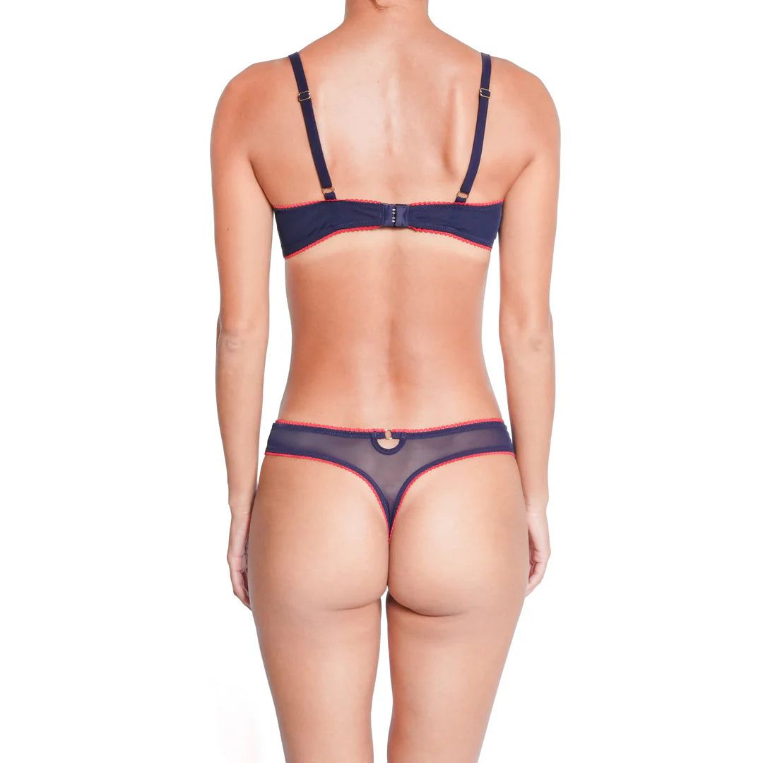 Bisou Underwire Bra In Navy Flower - Huit