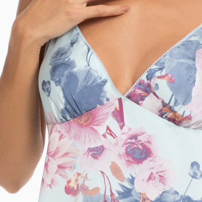 Dove Chemise In Flowery Secret - Midnight Bakery