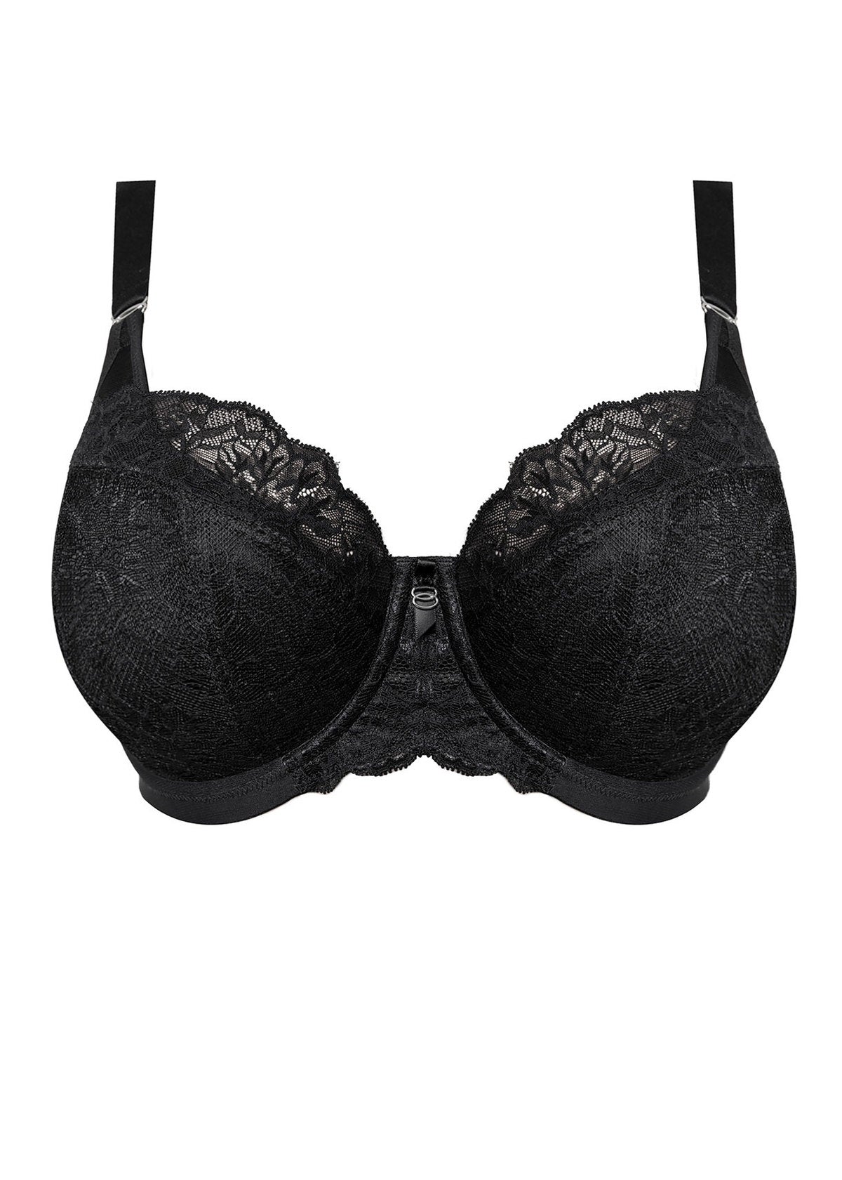 Brianna Underwired Padded Half Cup Bra In Black - Elomi