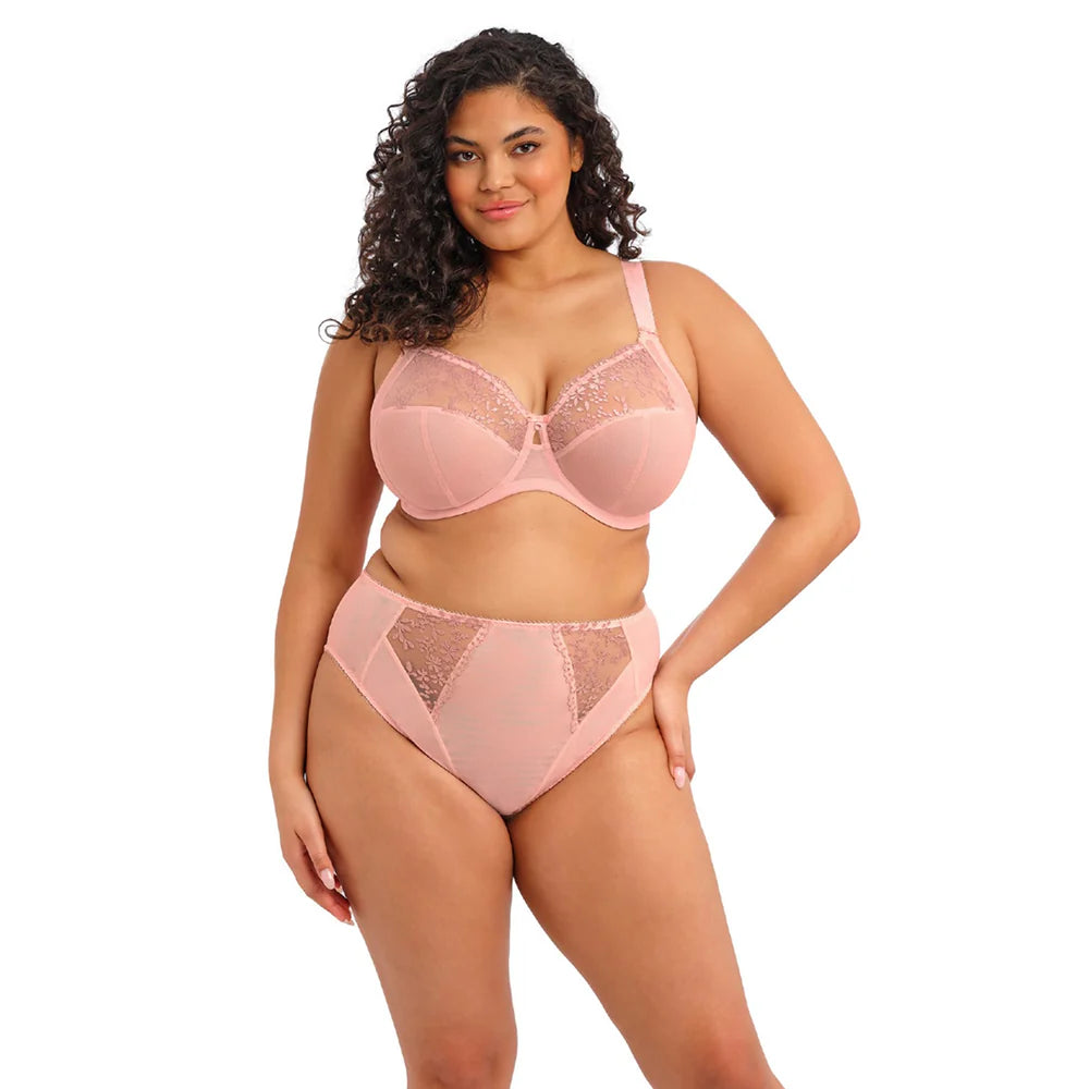 Zarla High Leg Brief In Rose Bud - Elomi