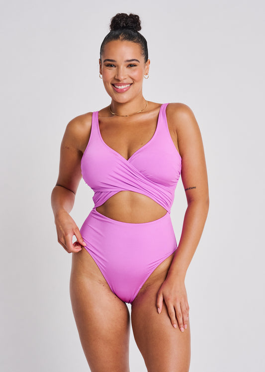 High Leg Wrap One Piece - Everyday Sunday