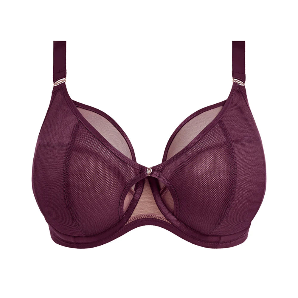 Kintai Underwired Plunge Bra In Blackberry - Elomi