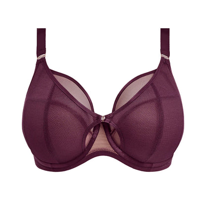 Kintai Underwired Plunge Bra In Blackberry - Elomi