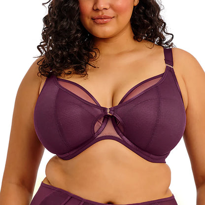 Kintai Underwired Plunge Bra In Blackberry - Elomi