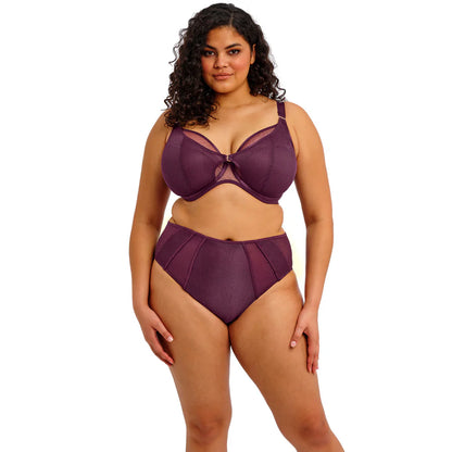 Kintai Underwired Plunge Bra In Blackberry - Elomi