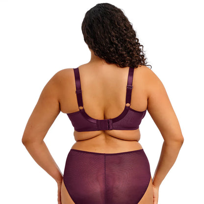 Kintai Underwired Plunge Bra In Blackberry - Elomi