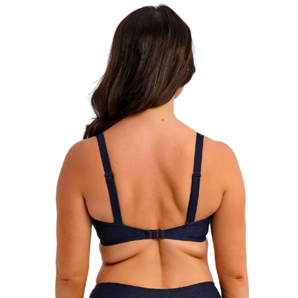 Azores UW Plunge Bikini Top In Midnight - Fantasie