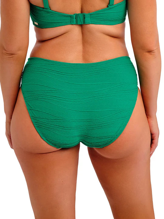 Beach Waves Bikini Mid Rise Brief In Tourmaline - Fantasie