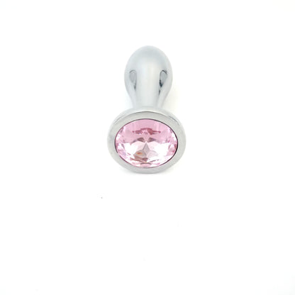 Slim Silver Plug Set In Rose - Pink Elephant