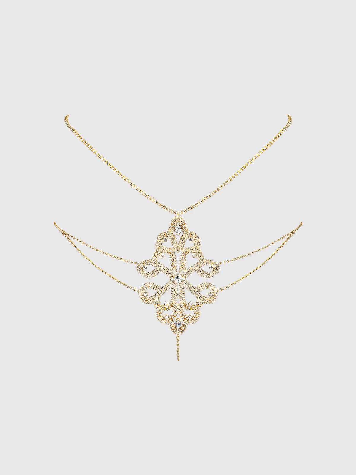 Rhinestone Swirl Knot Panty - House of Desire