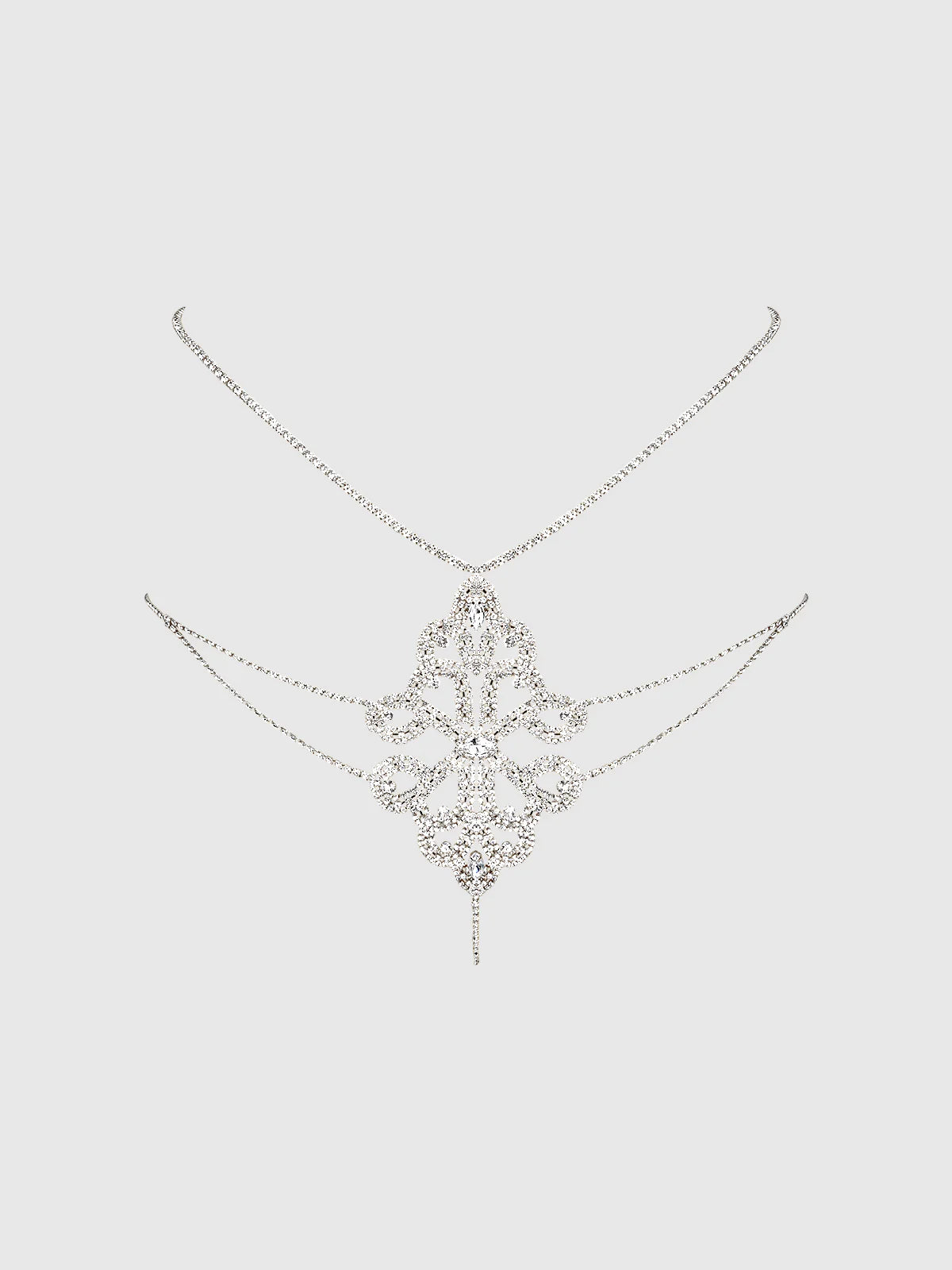 Rhinestone Swirl Knot Panty - House of Desire