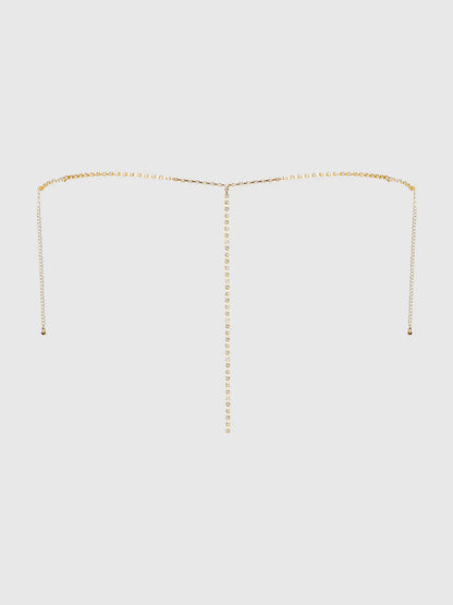 Rhinestone V-Front Panty - House of Desire