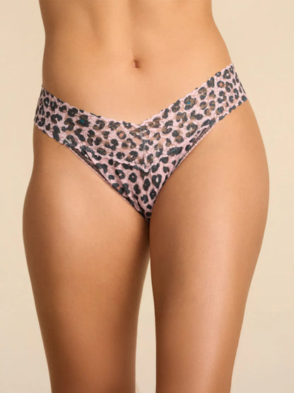 Original Rise Signature Lace Thong in Lucky Leopard - Hanky Panky
