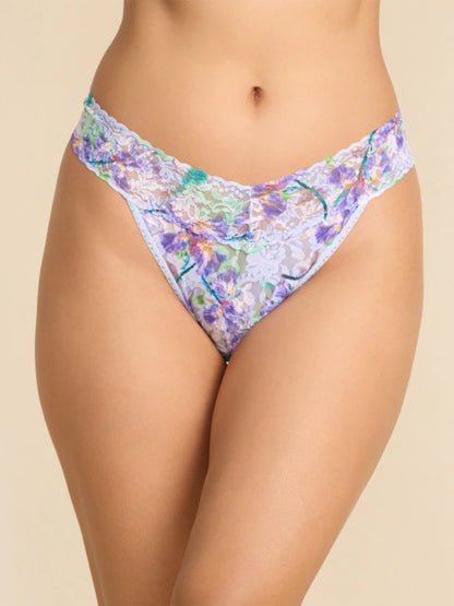 Original Rise Signature Lace Thong in Pleinair - Hanky Panky