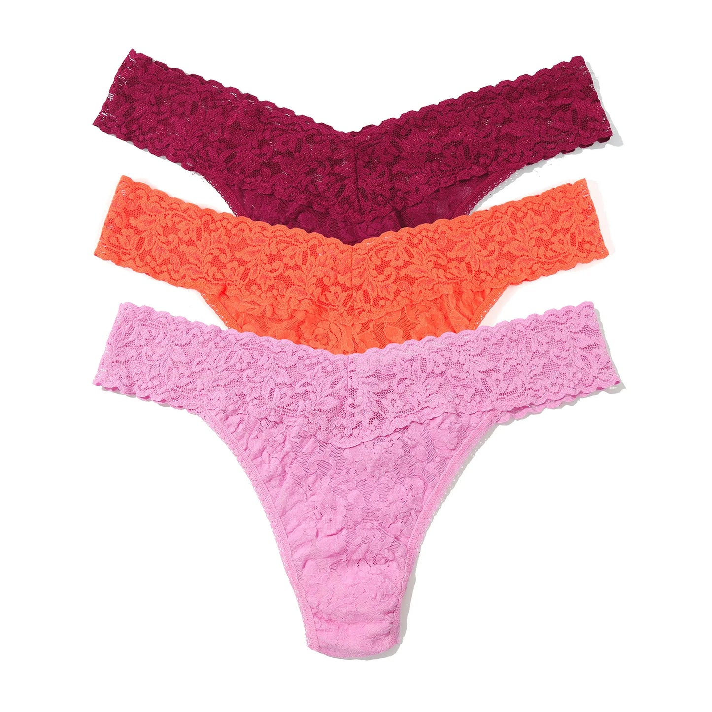 3 Original Rise Thongs In Floramania - Hanky Panky
