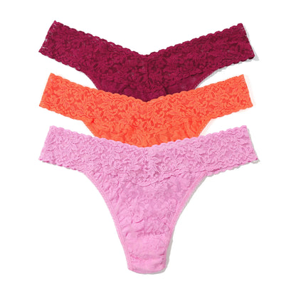 3 Original Rise Thongs In Floramania - Hanky Panky