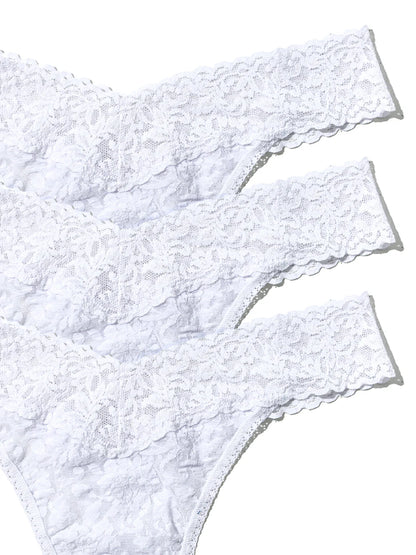 3 Original Rise Thongs Box Set In Basic Colors - Hanky Panky