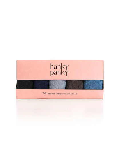 5 Original Rise Thongs In Basic Colors - Hanky Panky
