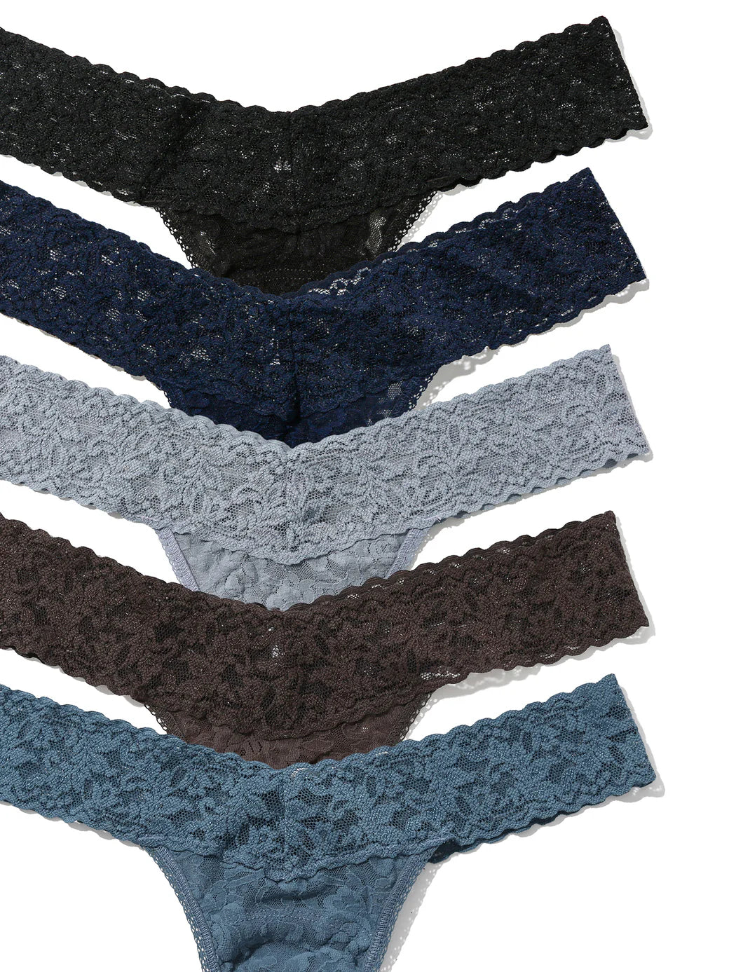 5 Original Rise Thongs In Basic Colors - Hanky Panky