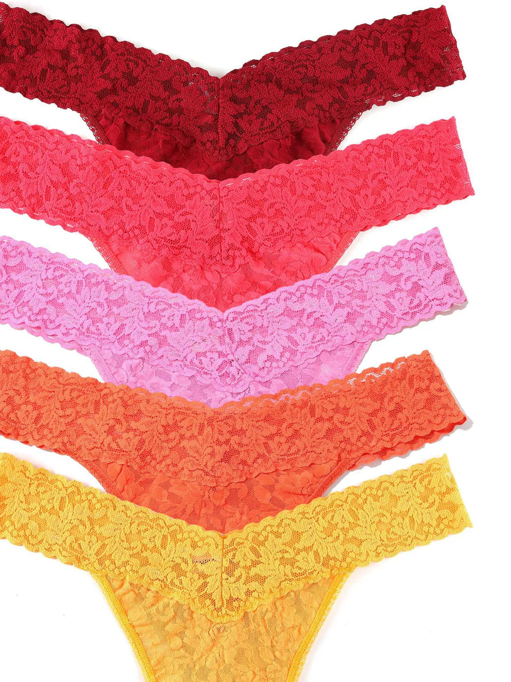 5 Original Rise Thongs In Floramania - Hanky Panky