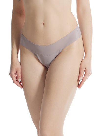 Breathe Original Rise Thong In Evening Grey - Hanky Panky