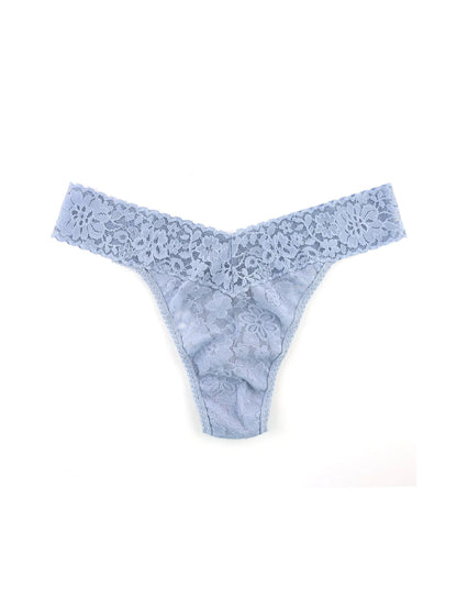 Daily Lace Original Rise Thong In Grey Mist - Hanky Panky
