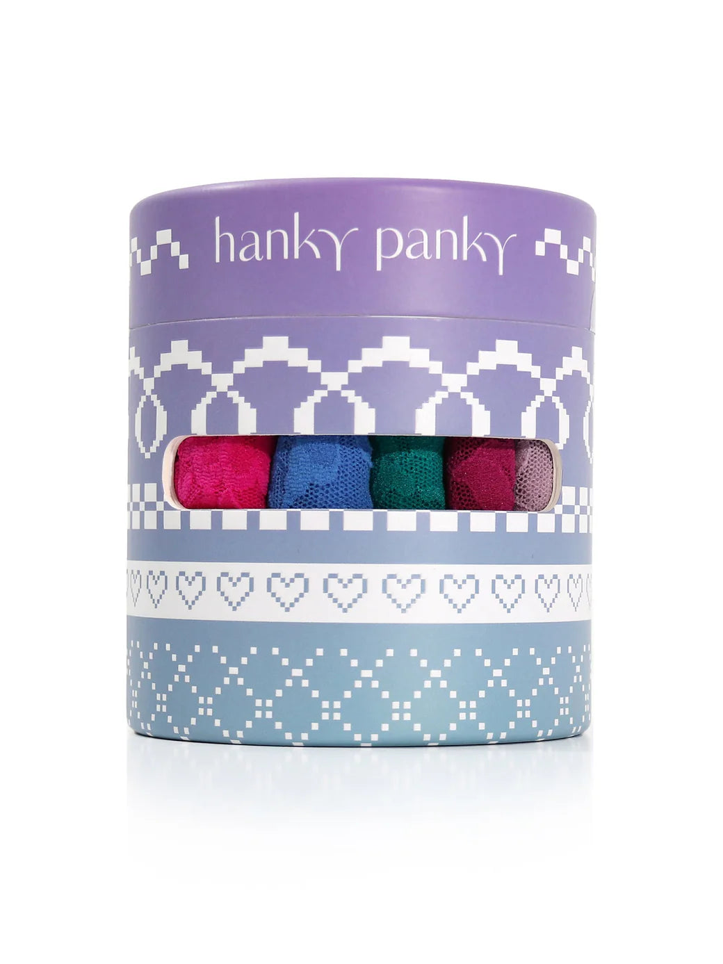 5 Original Rise Thongs In Pink, Blue, Teal, Amethyst & Water Lily - Hanky Panky