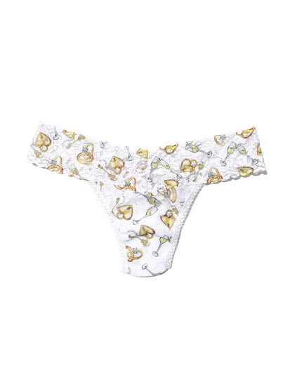 Low Rise Signature Lace Thong In Forever Gold - Hanky Panky