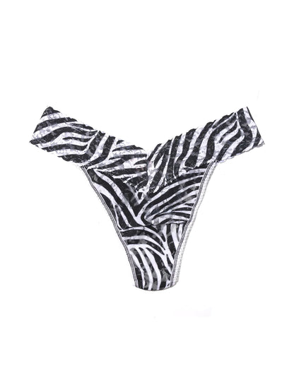 Original Rise Signature Lace Thong In A to zebra - Hanky Panky