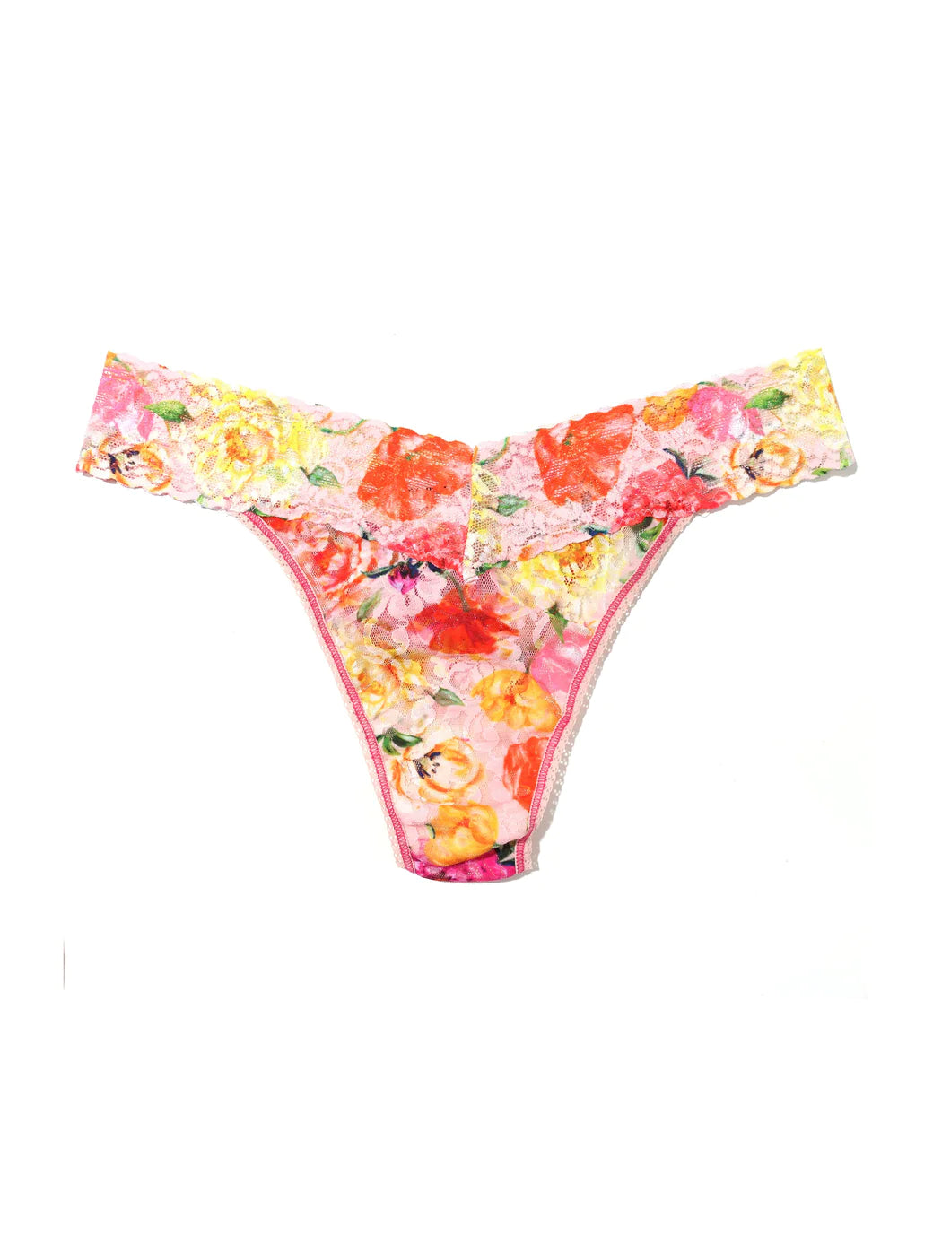 Original Rise Signature Lace Thong In Bring Me Flowers - Hanky Panky ...