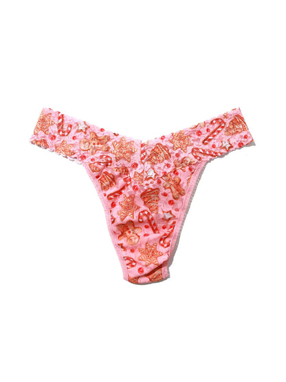 Original Rise Signature Lace Thong In Gingerbread - Hanky Panky