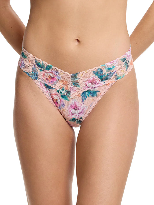 Original Rise Signature Lace Thong In Buy Myself Flowers - Hanky Panky