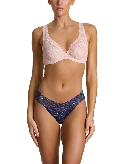 Original Rise Signature Lace Thong In Everlasting - Hanky Panky