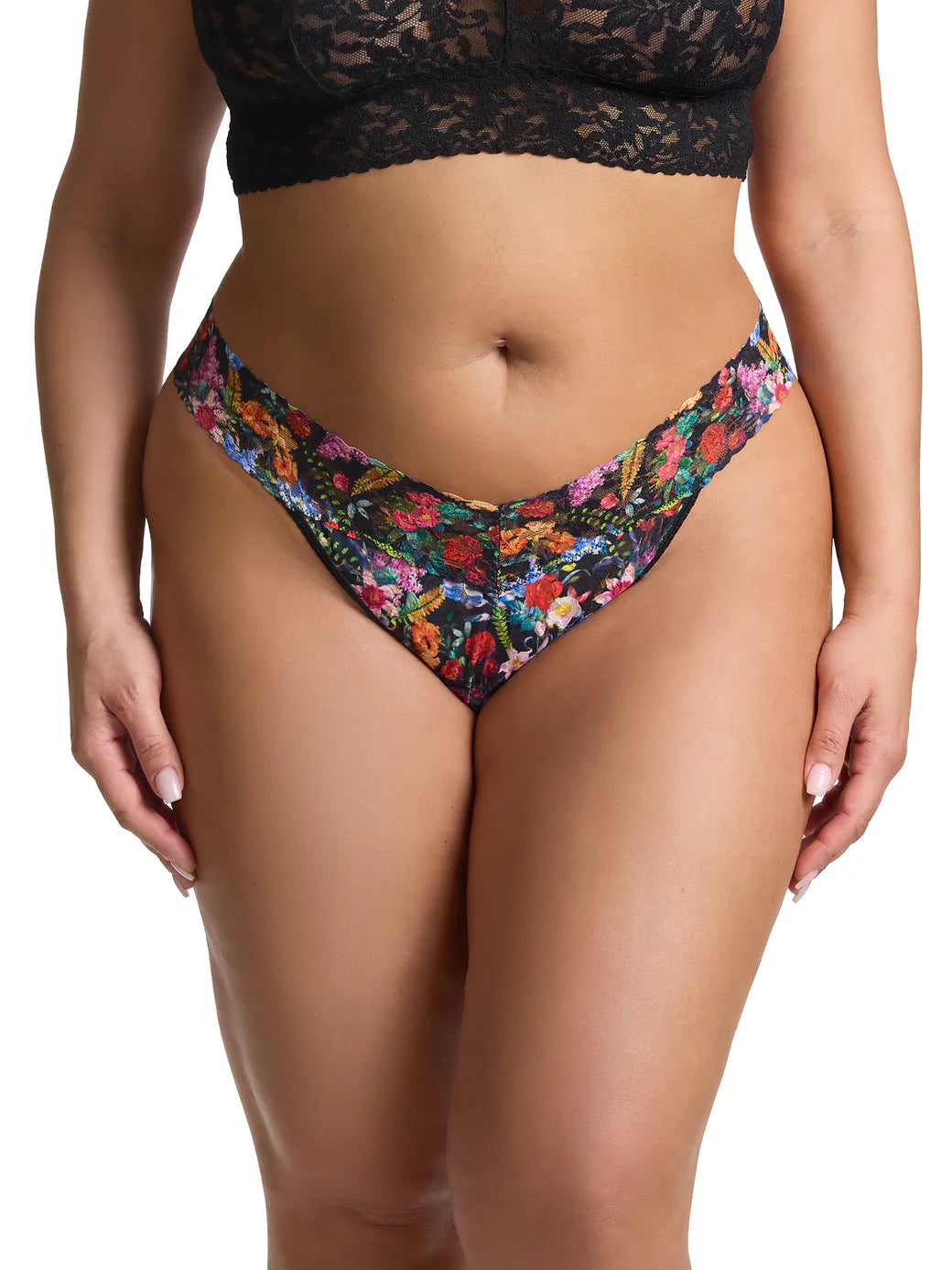 Original Rise Signature Lace Thong In Hypnotic - Hanky Panky