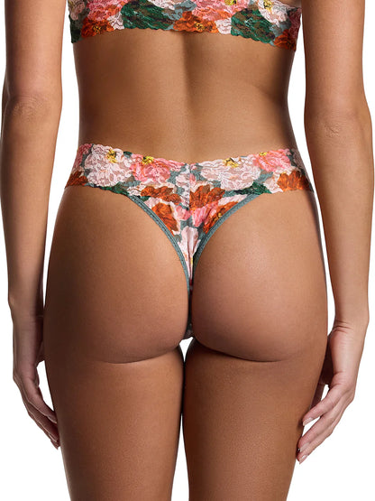 Original Rise Signature Lace Thong In Paint Me Like - Hanky Panky