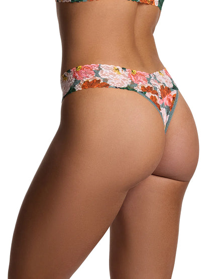 Original Rise Signature Lace Thong In Paint Me Like - Hanky Panky
